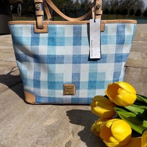 Dooney and Bourke Quadretto Blue Tote ( NEW)